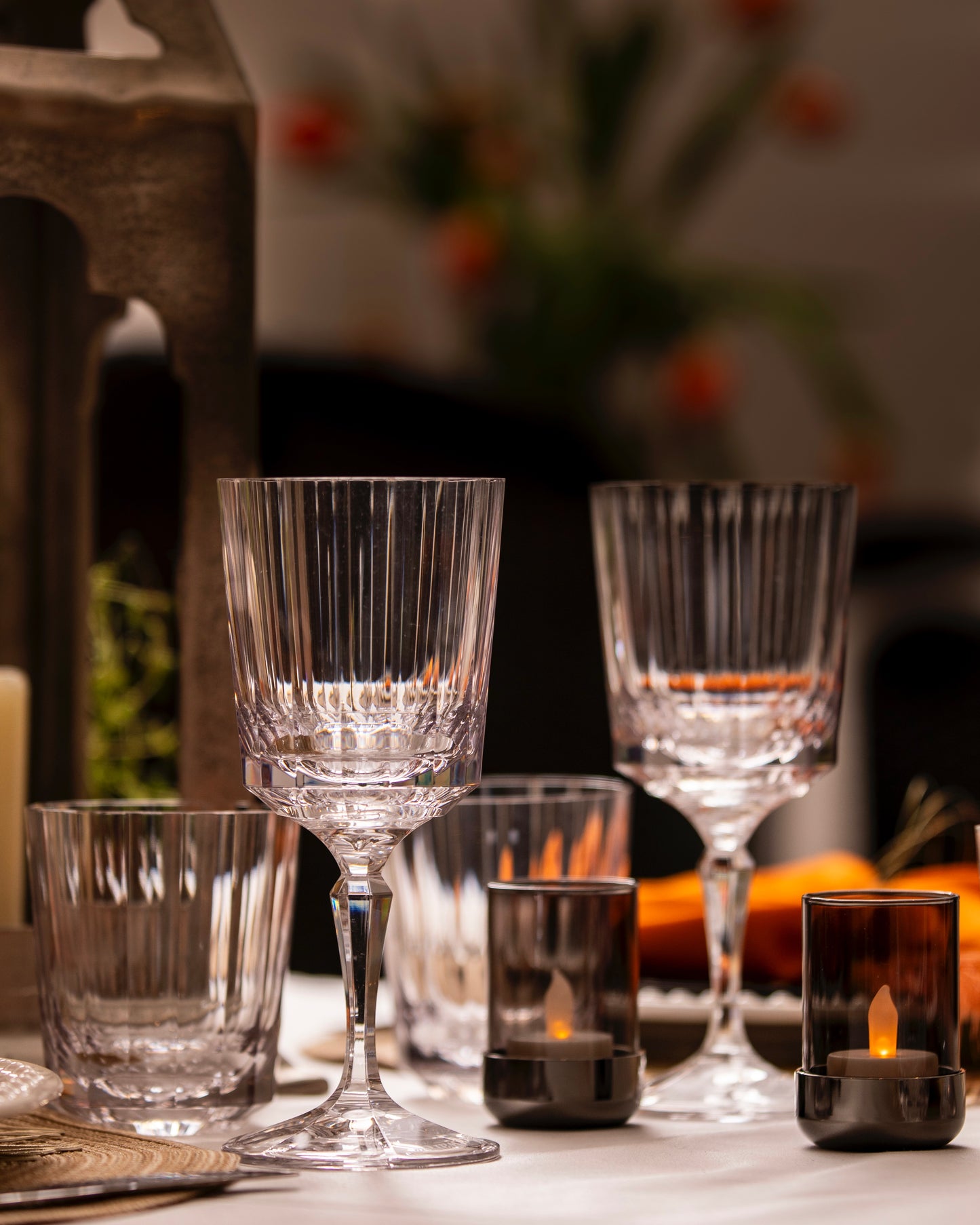 Bogo sale on now, Fine Lines Tumbler with Twist off Stem, Set of 4