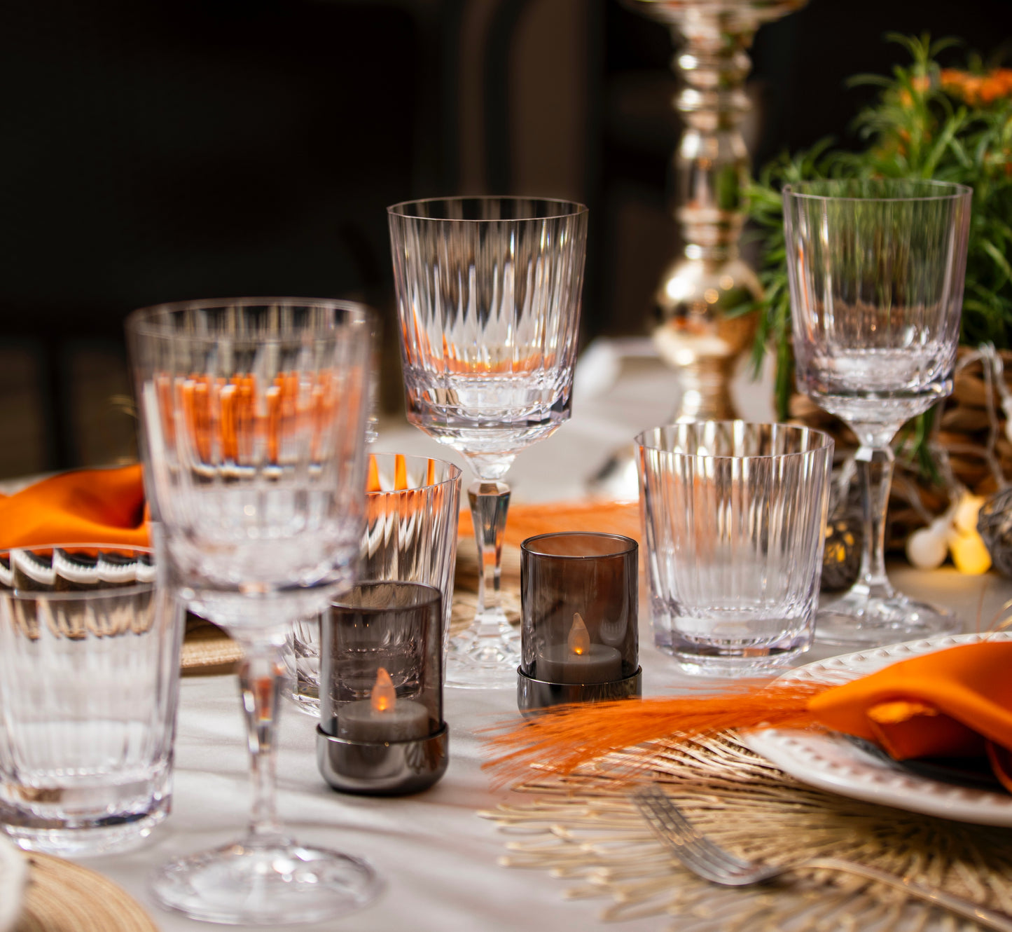 Bogo sale on now, Fine Lines Tumbler with Twist off Stem, Set of 4
