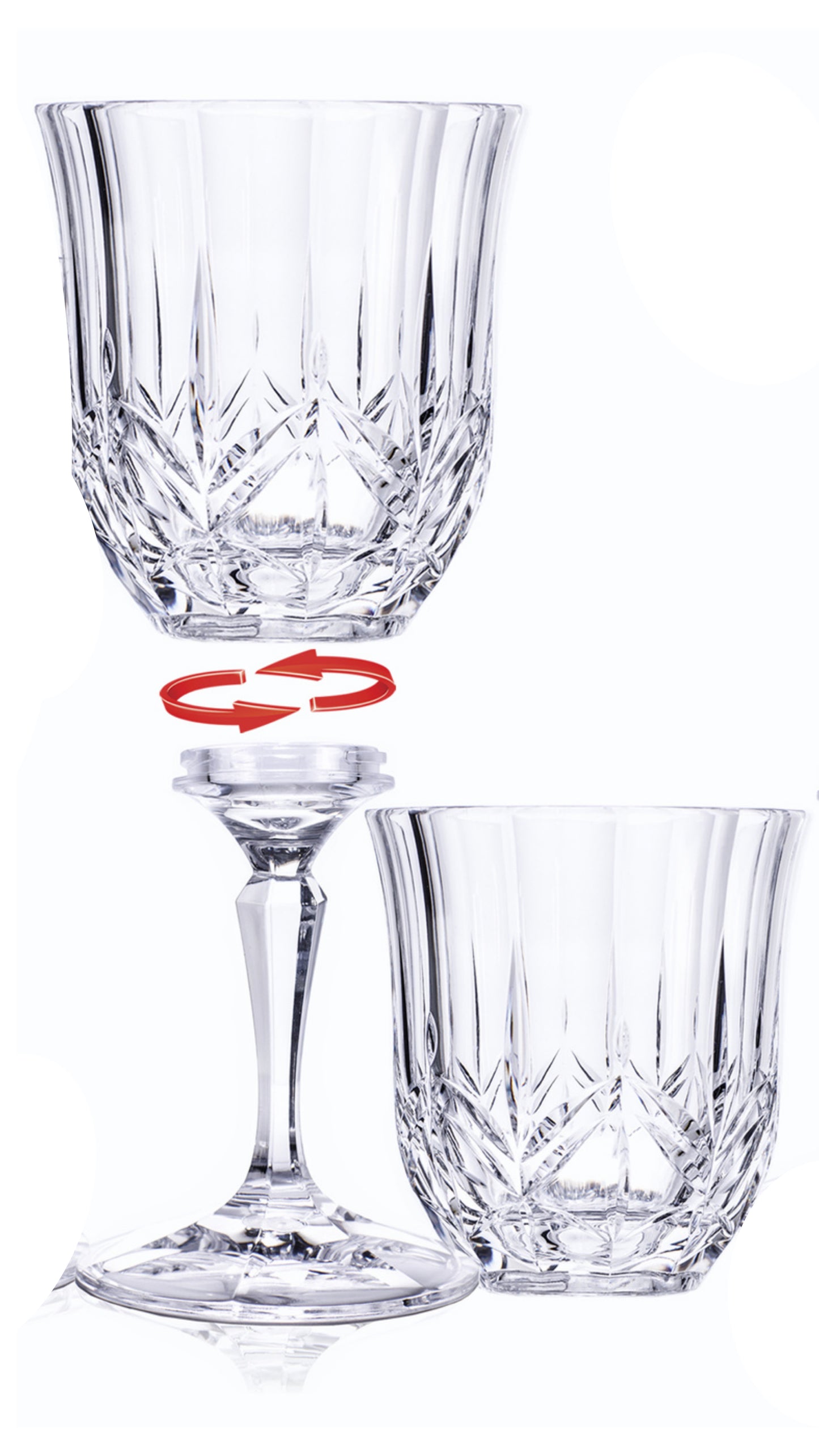 Bogo sale on now, 10 oz Brighton Tumbler with Twist off Stem Gift set of 4